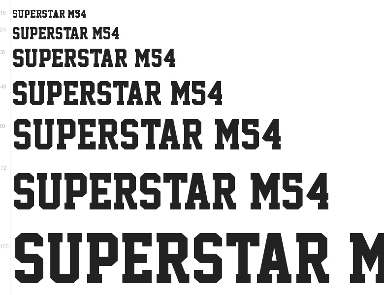 Jersey M54 Font Download