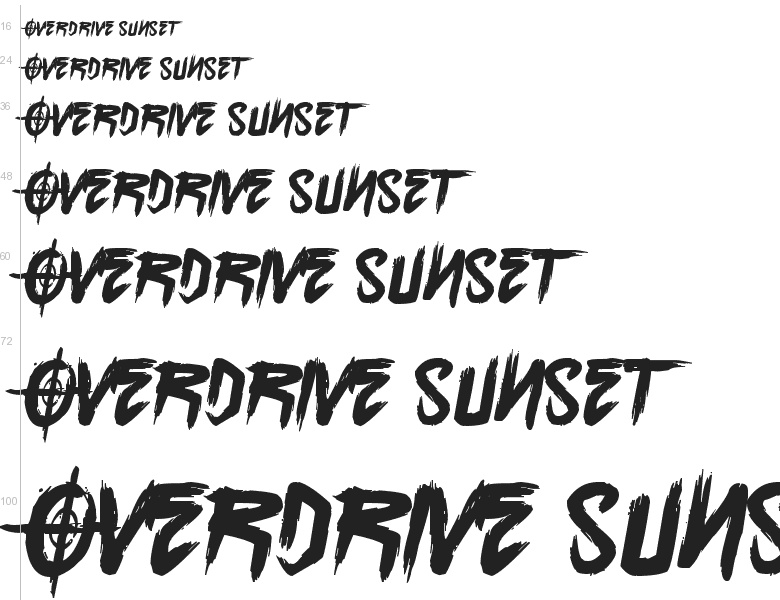 Overdrive Sunset Font - 1001 Free Fonts