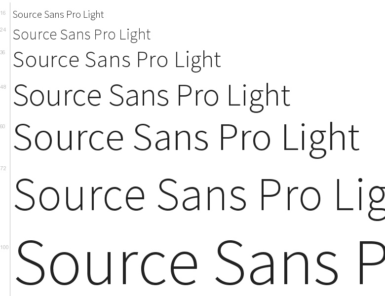 font "Source Pro" by Adobe